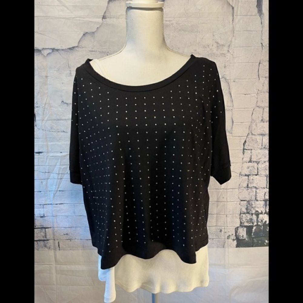 Inc blouse with top tank